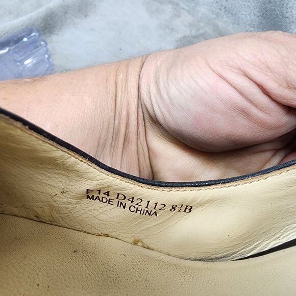 Cole Haan Shoes Womens Size 8.5 Bethany Black Leather Pointed Toe Pump Heels - Picture 12 of 13